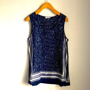 3/$50 Vince Blue Silk Top